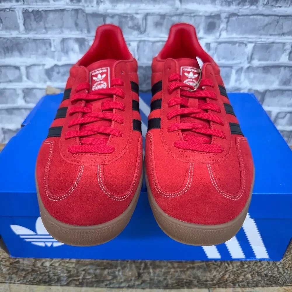 Adidas Originals Gazelle Indoor Casual Red Black White IH9654 Mens Size 12 New